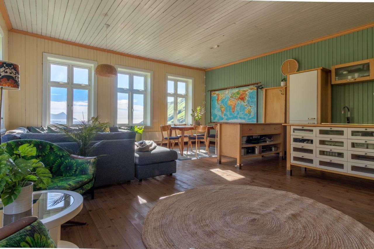 לקנס Feriehus Med Flott Havutsikt Ved Hauklandstranden מראה חיצוני תמונה