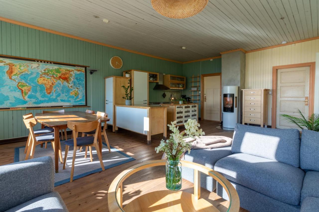 לקנס Feriehus Med Flott Havutsikt Ved Hauklandstranden מראה חיצוני תמונה