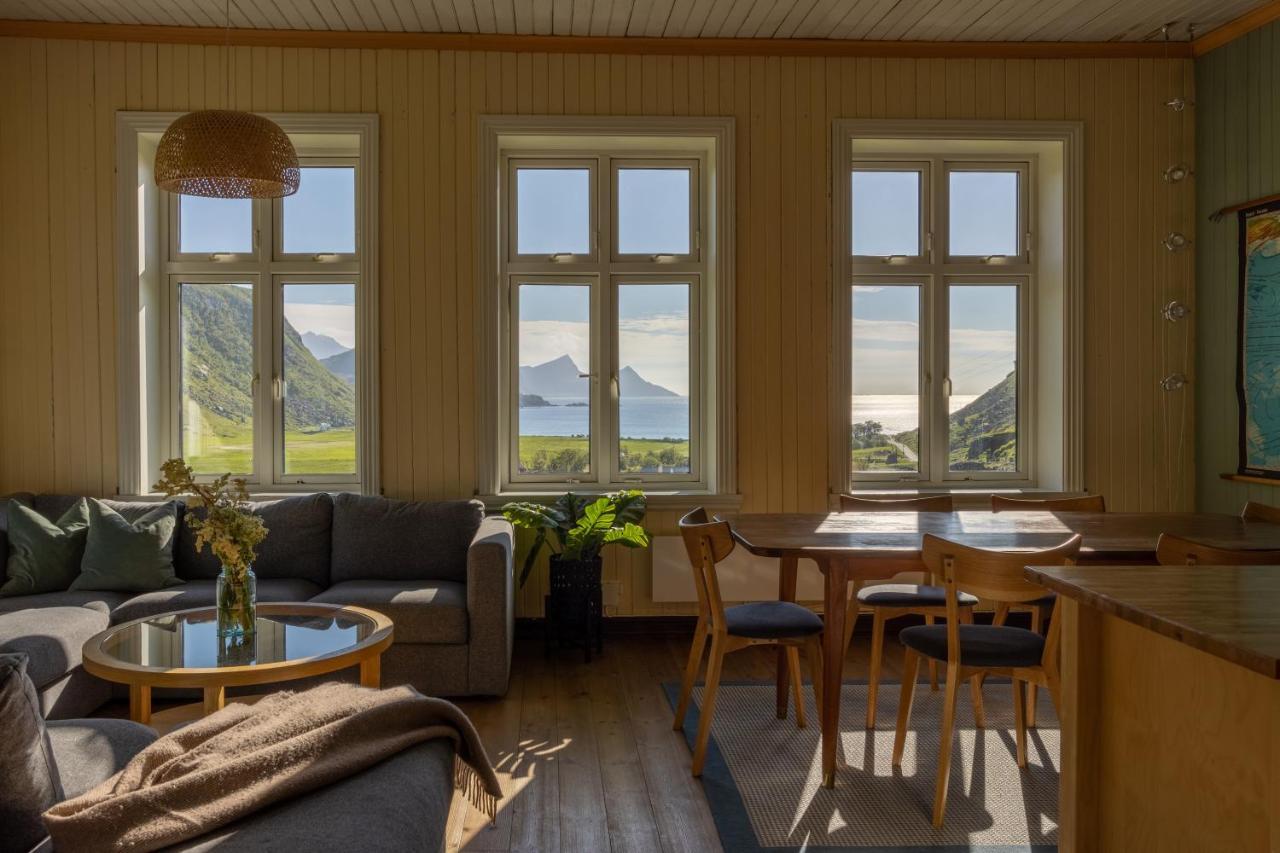 לקנס Feriehus Med Flott Havutsikt Ved Hauklandstranden מראה חיצוני תמונה