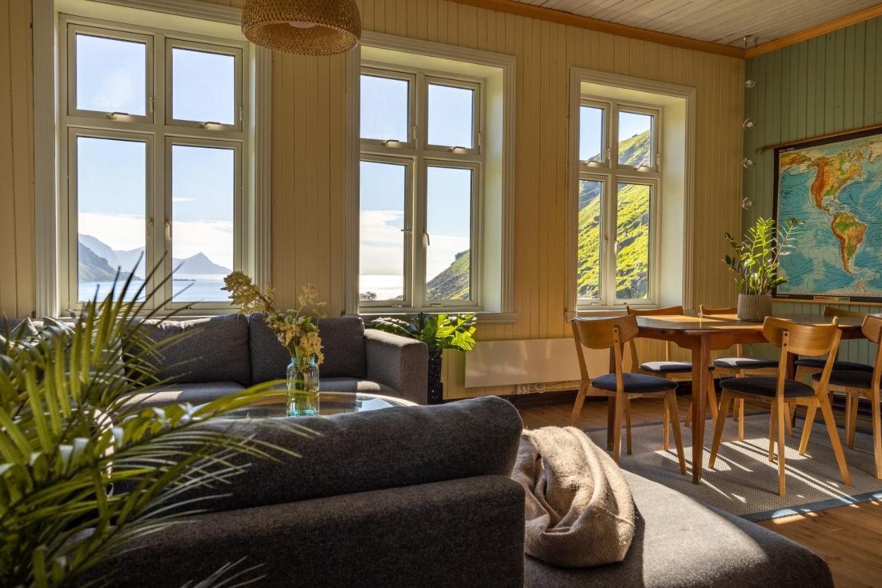 לקנס Feriehus Med Flott Havutsikt Ved Hauklandstranden מראה חיצוני תמונה
